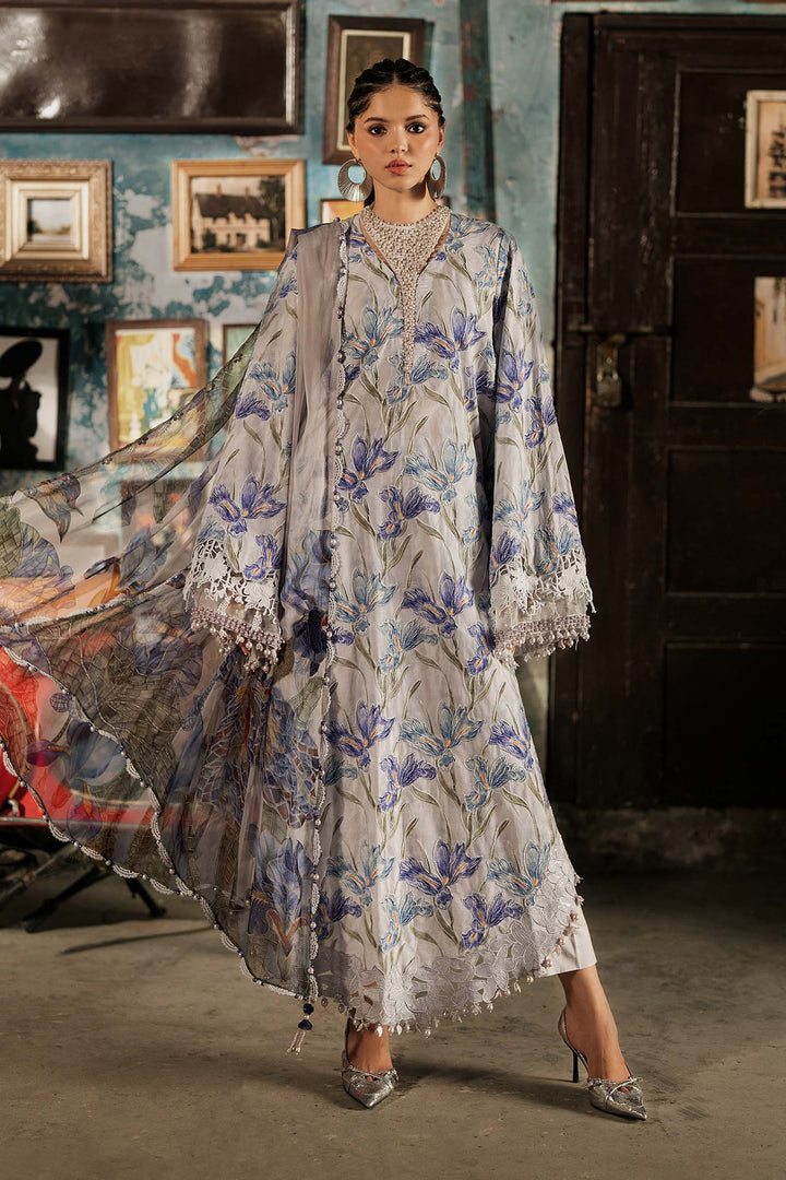 Maria B M.Prints 4A lilac cambric unstitched suit – view 1