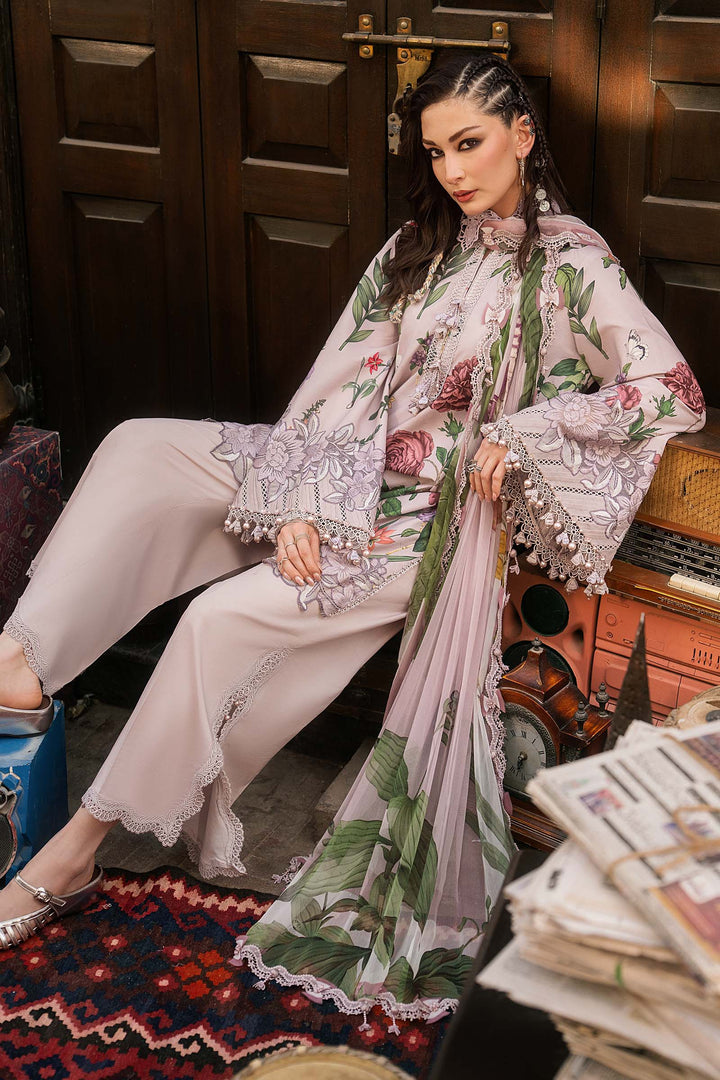 Maria B M.Prints 9A lilac cambric unstitched suit – view 5